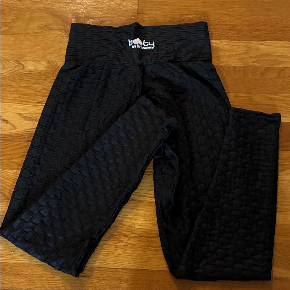 Booty by Brabants Textured Black Kids Leggings